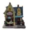 Wizardi 3" Christmas Village Wine Market Tabletop Decoration
